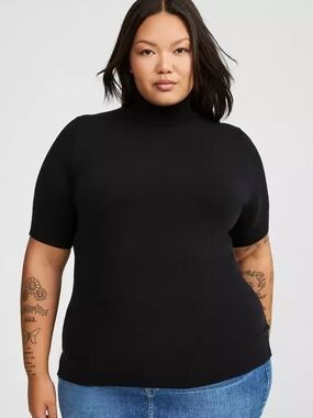 torrid Everyday Soft Black Turtleneck Sweater